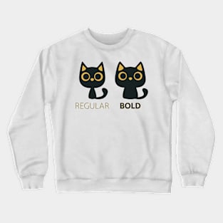 Regular Bold Cat Crewneck Sweatshirt